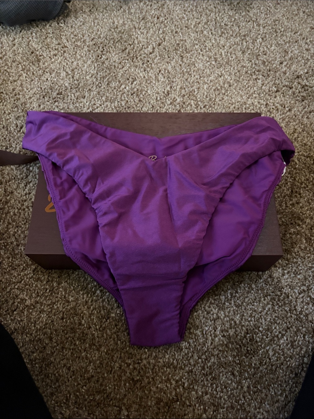 High-Rise Purple Women's Bikini Bottoms